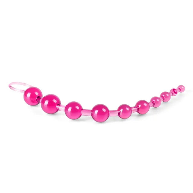 Pink Chain Of 10 Anal Beads