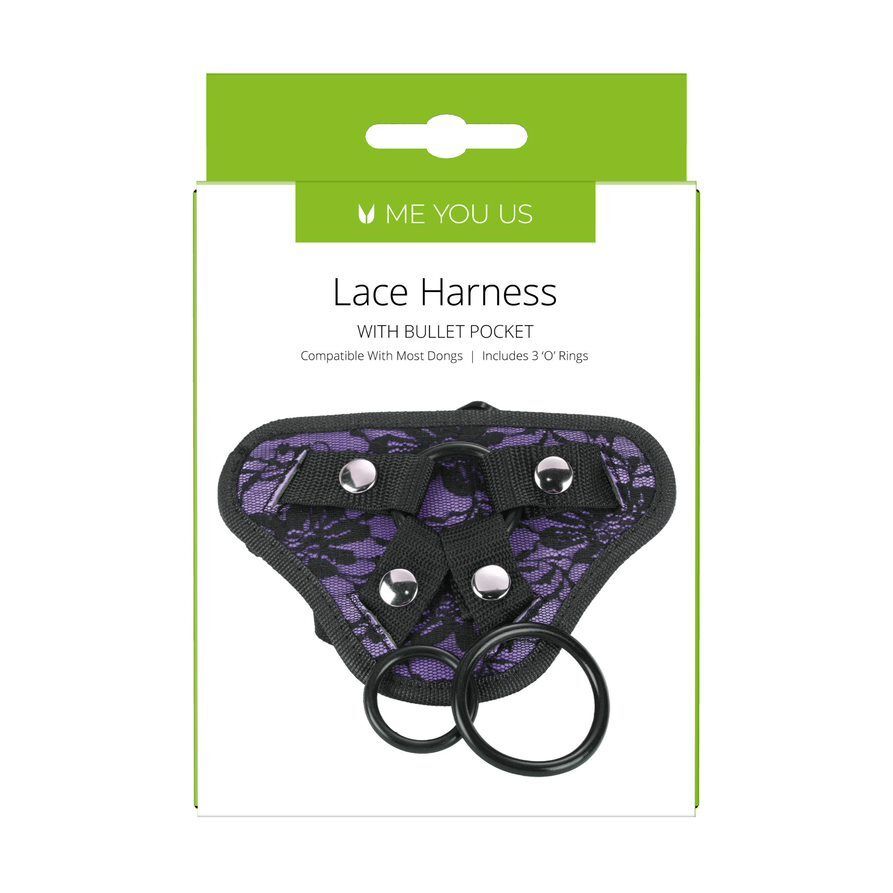 Me You Us Lace Harness With Bullet Pocket